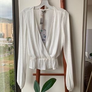 NWT Mumu white top size XS